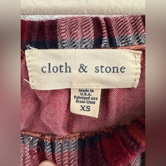 Anthropologie / Cloth & Stone / off the shoulder flannel top - Picture 4 of 6